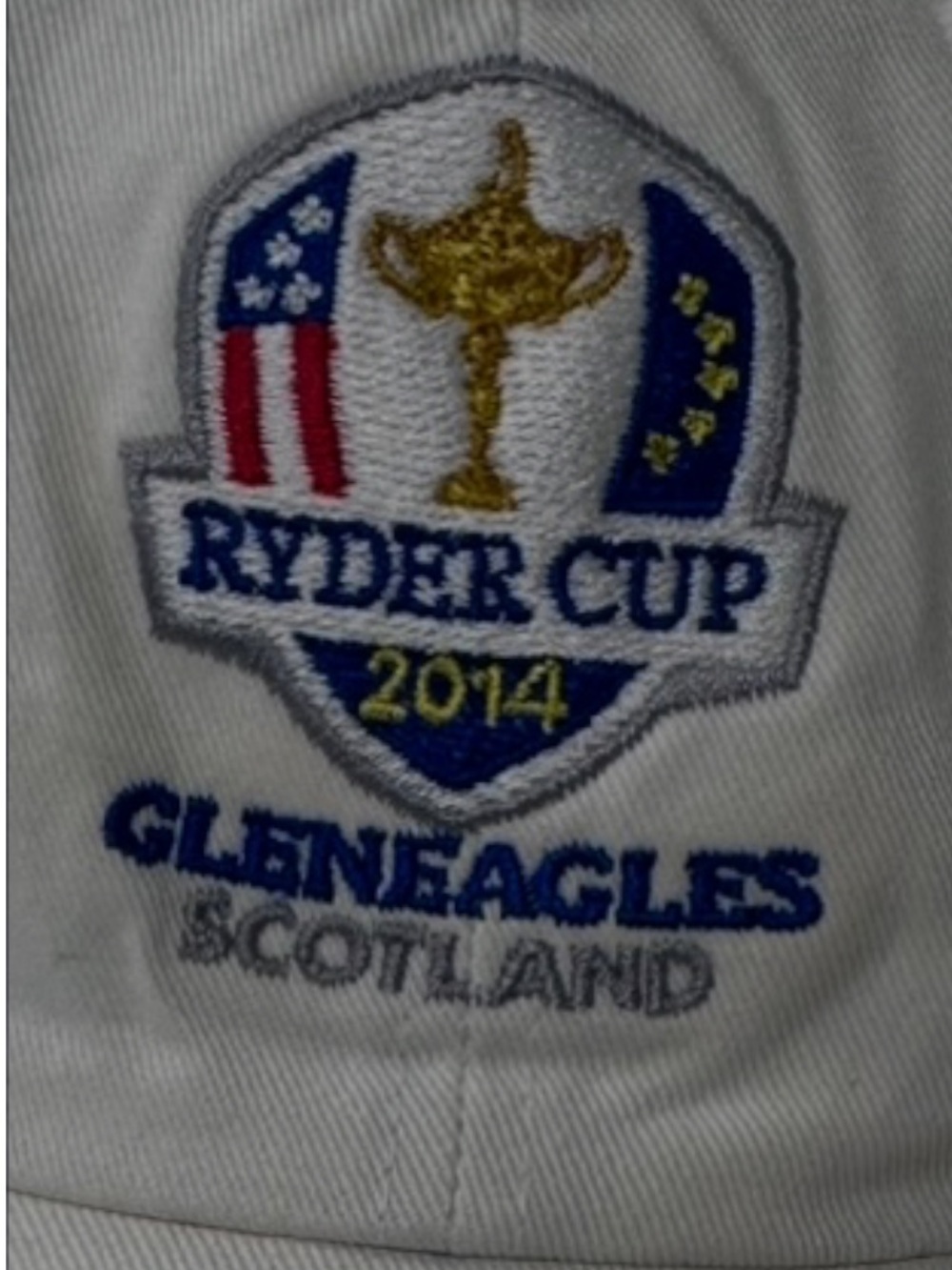 Adidas Ryder Cup Gleneagles Scotland Hat Strap Back Adjustable Golf 2014 White